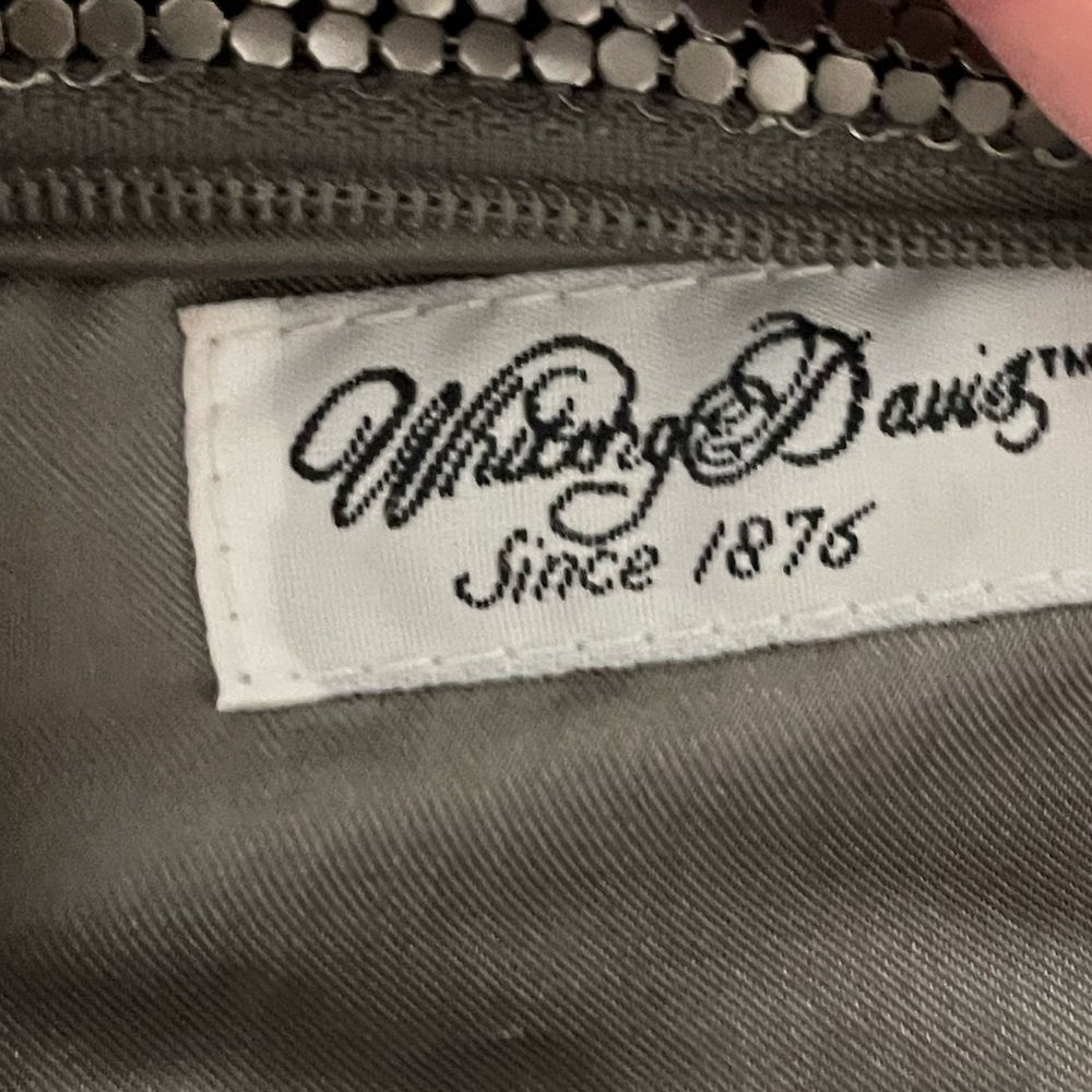 WHITING & DAVIS Gunmetal Metal Mesh Shoulder Bag - Picture 11 of 11
